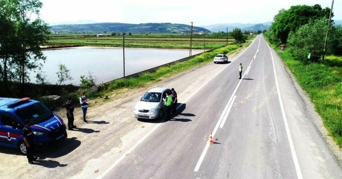 Bafra Jandarmadan ’drone’lu denetim