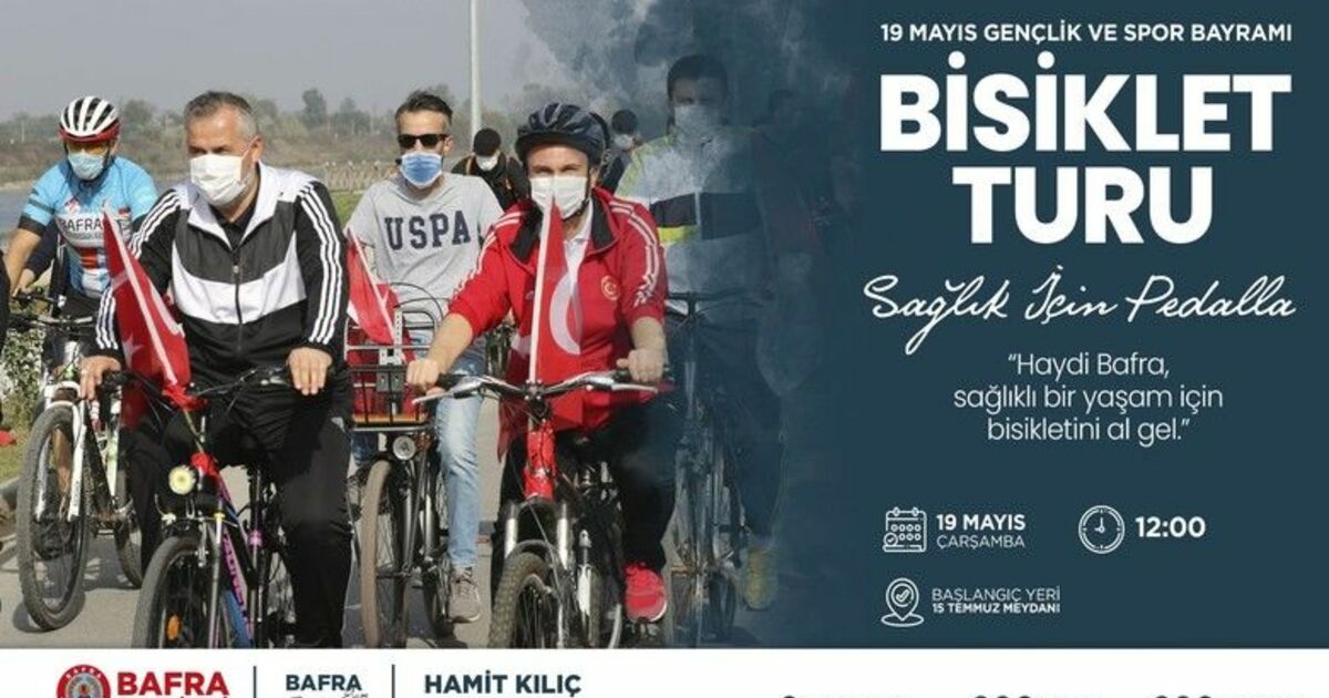 Bafra Belediyesi 19 Mayıs’ta bisiklet turu düzenleyecek