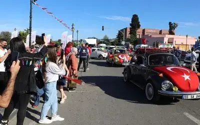 Samsun’da ’19 Mayıs’a özel vosvos konvoyu’
