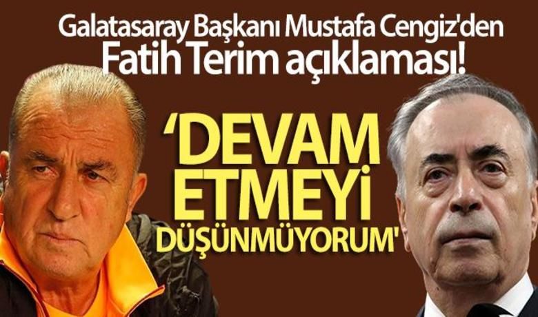 Mustafa Cengiz: 'Sevgili FatihHocam ile devam etmeyi düşünmüyorum' - #sondakika Mustafa Cengiz: "Sevgili Fatih Hocam ile devam etmeyi düşünmüyorum."
