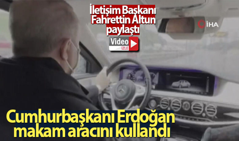 Cumhurbaşkanı Erdoğan makam aracını kullandı - İletişim Başkanı Fahrettin Altun, Cumhurbaşkanı Recep Tayyip Erdoğan’ın Hasdal’dan Fatih Camisi'ne kadar makam aracını kullandığı anları paylaştı.