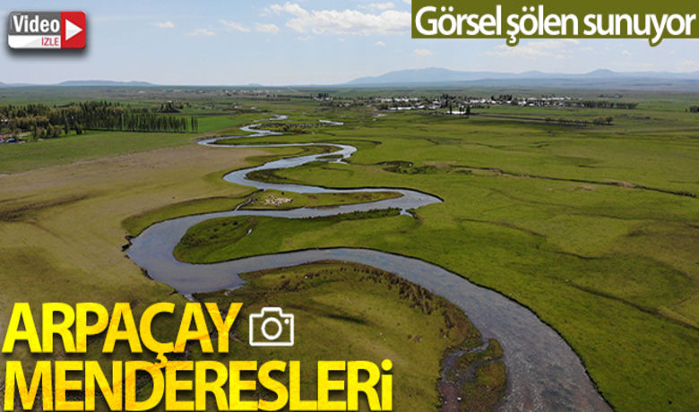 Arpaçay Menderesleri görsel şölen sunuyor - Kars'ta doğanın canlanmasıyla birlikte yeşiller arasında süzülerek coşkuyla akan Arpaçay menderesi görsel şölen sunuyor. Arpaçay'dan doğan ve Ermenistan sınırında bulunan Arpaçay Barajı'na dökülen menderesler havadan görüntülendi.	HABERİN VİDEOSU İÇİN TIKLAYINIZ	Işık Çapanoğlu - Serkan Erkoç