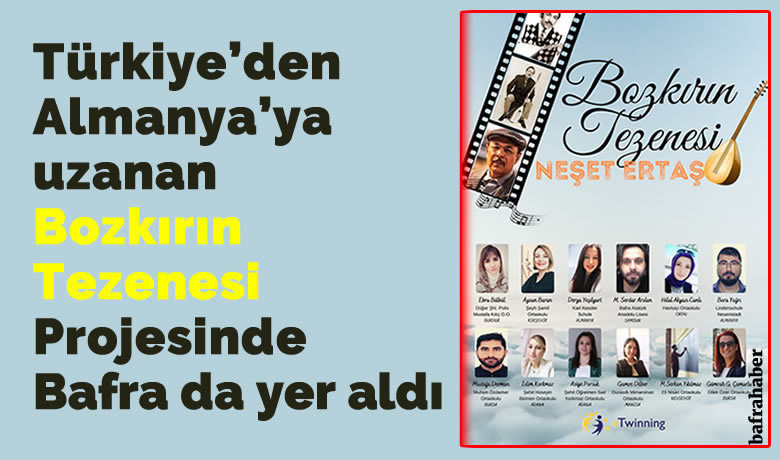 Türkiye’den Almanya’ya Uzanan ‘bozkırın Tezenesi'Projesinde Bafra Da Yer Aldı