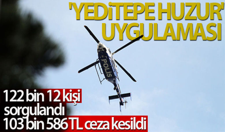 İstanbul 'Yeditepe Huzur' uygulamasında 103bin 586 TL para cezası kesildi - İstanbul genelinde helikopter destekli gerçekleştirilen "Yeditepe Huzur" uygulamasında 103 bin 586 TL para cezası kesildi.