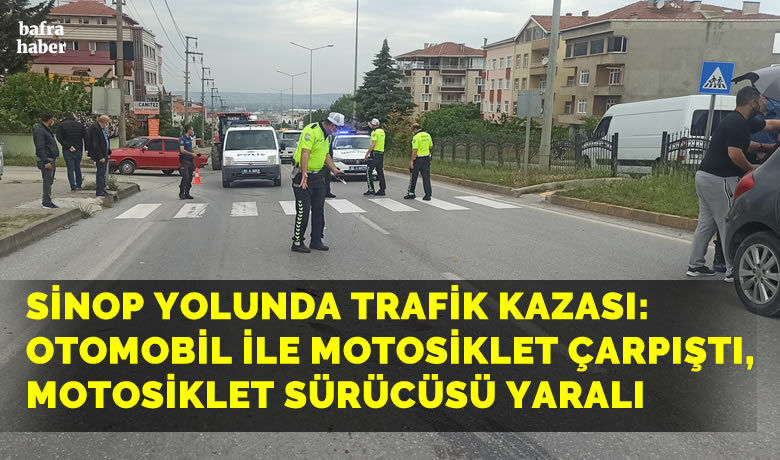 Otomobil ile motosiklet çarpıştı: 1 yaralı - Samsun’un Bafra ilçesinde aynı istikamete seyir halinde olan otomobil ile motosikletin çarpışması sonucu meydana gelen kazada 1 kişi yaralandı.