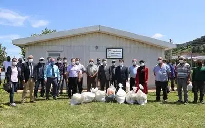 Küçük balıkçıya ağ desteği
