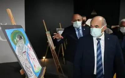 Bağımlılık ile mücadele resim sergisi açıldı
