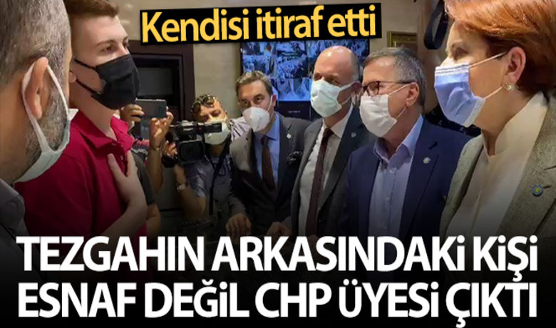 Tezgah arkasındaki kişi esnafdeğil, CHP üyesi çıktı - İYİ Parti Genel Başkanı Meral Akşener'in Hatay'da ziyaret ettiği kuyumcuda tezgahın arkasında bulunan ve söz alan kişinin esnaf olmadığı ortaya çıktı. Kuyumcu "Bu arkadaşlar bizden değil" deyince, şahıs CHP Gençlik Kollarından olduğunu itiraf etti.