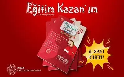 Çocuklar için ‘Eğitim Kazan’ım dergisi
