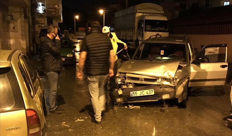 Bafra’da trafik kazası: 4 yaralı