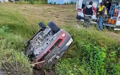 Samsun’da otomobil su kanalına devrildi: 4 yaralı
