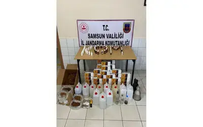 Samsun’da kaçak tütün ve sahte alkol ele geçirildi: 1 gözaltı
