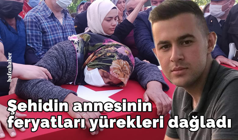 Şehidin annesinin feryatları yürekleri dağladı - Kuzey Irak’ta devam eden Pençe Yıldırım Harekatı’nda şehit olan Piyade Uman Çavuş Samet Şeker’in (25) baba ocağı Samsun’un Bafra ilçesinde gözyaşları sel oldu.