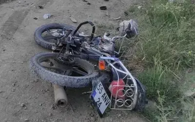 Samsun’da motosiklet kamyonla çarpıştı: 1 yaralı
