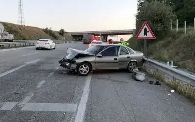 Samsun’da otomobil bariyere çarptı: 1 yaralı

