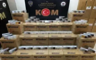 Samsun’da 300 bin dal kaçak makaron ele geçirildi
