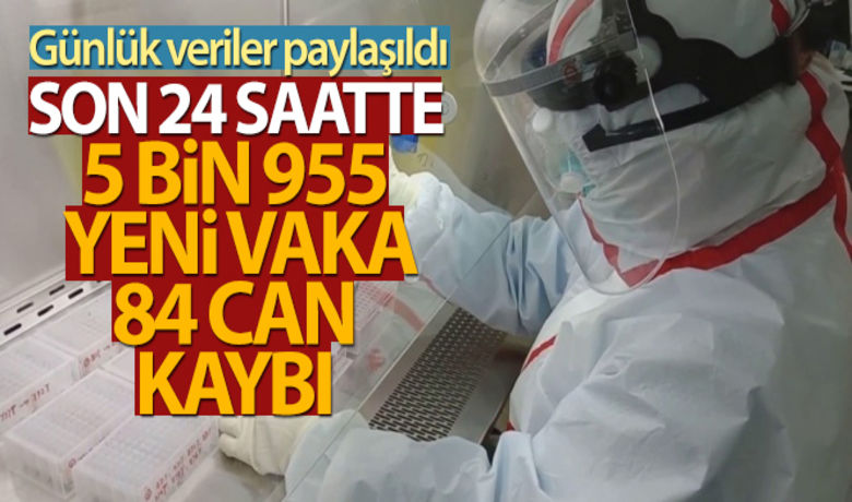 Türkiye'de son 24 saatte5.955 koronavirüs vakası tespit edildi - Sağlık Bakanlığı, son 24 saatte 84 kişinin korona virüsten hayatını kaybettiğini, 5 bin 955 yeni vaka sayısının olduğu açıkladı.