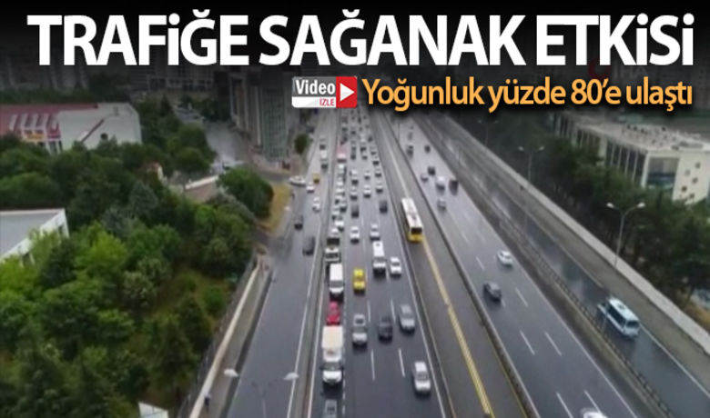 İstanbul'da sağanak yağış sonrasıtrafik yüzde 80'lere dayandı - İstanbul’da etkili olan sağanak yağış sonrası trafik durma noktasına geldi. Kent genelinde trafik yoğunluğu saat 16.30 itibariyle yüzde 78’e ulaştı.