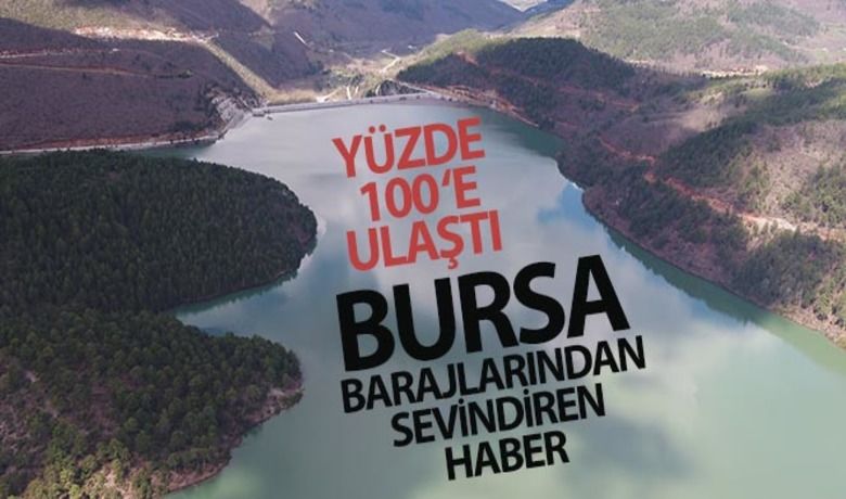 Bursa barajlarından sevindiren haber - Bursa'da haziran ayında etkili olan yağışlar sevindirdi. İçme suyunu karşılayan barajların doluluk oranı yeni yıla kadar şehrin içme suyunu karşılayacak seviyeye ulaştı. Hiç yağış olmasa bile Bursa'nın 7,5 ay kadar yetecek suyu olduğu belirtildi.