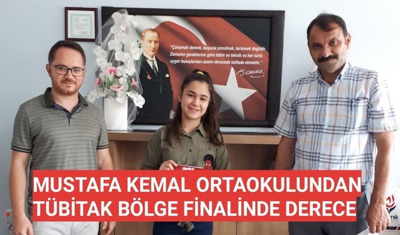 Mustafa Kemal Ortaokulundan Tübitak Bölge Finalinde Derece