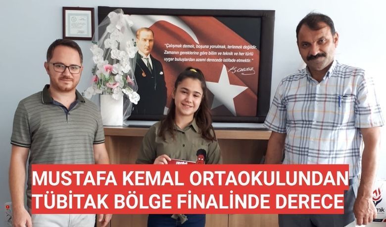 Mustafa Kemal OrtaokulundanTübitak Bölge Finalinde Derece - 15. Ortaokul öğrencileri araştırma projeleri yarışmasında bölge finaline davet edilen 1453 proje içerisinden Mustafa Kemal Ortaokulu Türkçe alanında yarışmaya katılarak bölge 3. sü oldu.