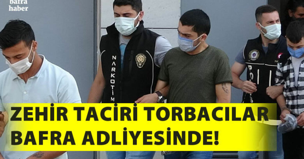 Uyuşturucu ticaretinden 4 kişi Bafra Adliyesine sevk edildi