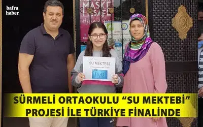 Sürmeli Ortaokulu “su Mektebi” Projesi İle Türkiye Finalinde