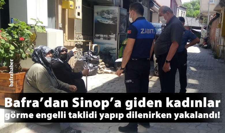 Sinop’ta Görme Engelli Taklidi Yapan Kadın Dilenci Suçüstü Yakalandı