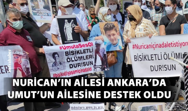 Nurican'ın Ailesi Umut'un Ailesine Destek Olmak İçin Ankara Adliyesi Önünde Pankart Açtı