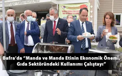 Bafra'da “Manda ve Manda Etinin Ekonomik Önemi Gıda Sektöründeki Kullanımı Çalıştayı”