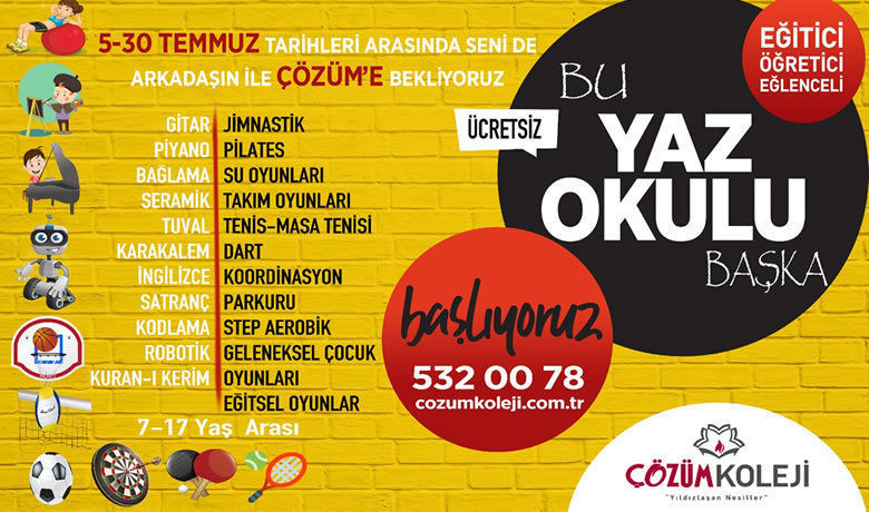 Bafra Çözüm Kolejinde Yaz Okulu Başlıyor