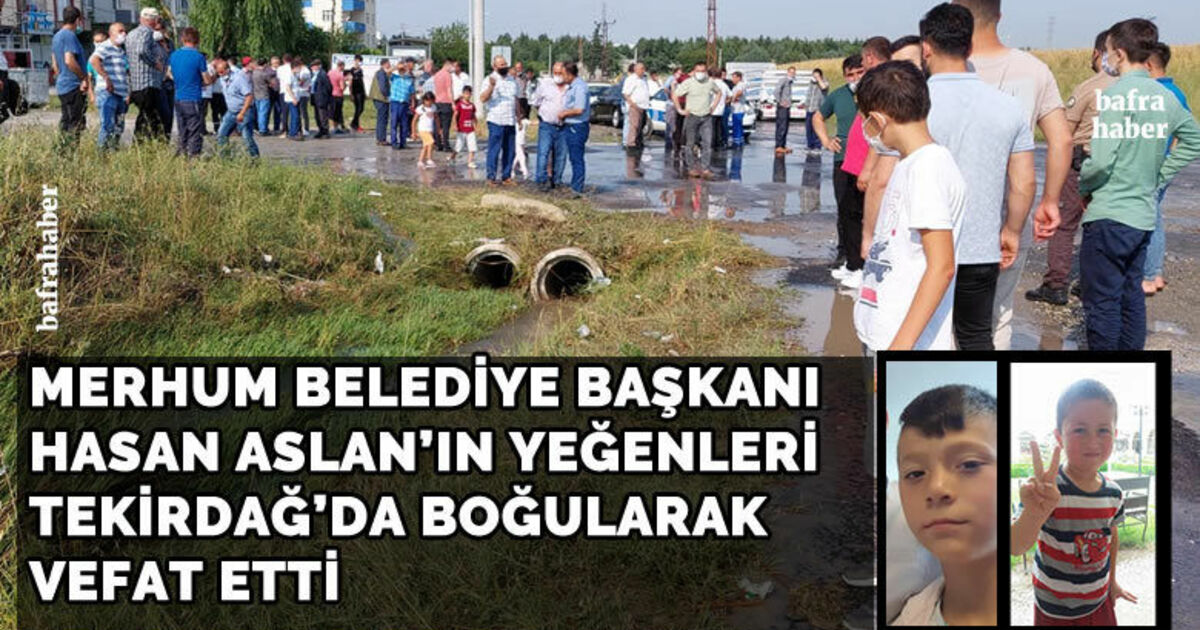Tekirdağ’da Suya Kapılan 2 Çocuk Hayatını Kaybetti 