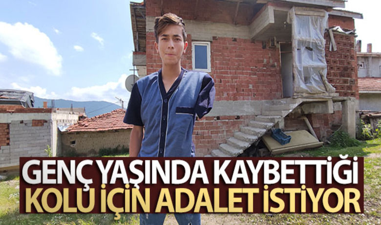 Genç yaşında kaybettiği kolu için adalet istiyor - Bursa'da lise öğrencisi, koyunlarına bakmak için çalıştığı iş yerinde slaj makinasında kolunu kaybetti.