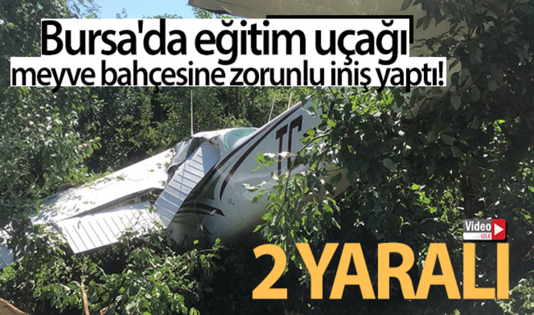 Bursa'da eğitim uçağı havalimanı yerinemeyve bahçesine indi: 2 yaralı - Bursa'da Cesna 172 tipi bir eğitim uçağı, havalimanına yaklaşırken, karşısındaki bir meyve bahçesine mecburi iniş yaptı. İki kişi hafif yaralanırken, uçakta maddi hasar meydana geldi.