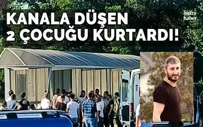 Bafra'da Kanala Düşen 2 Çocuk Kurtarıldı! 
