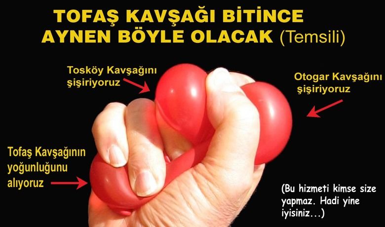 Tofaş Kavşağı bitince aynen böyle olacak!