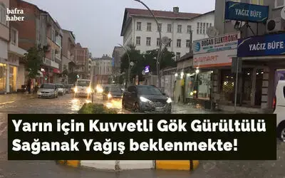 Orta Karadeniz İle Doğu Karadeniz Kıyı Kesiminde Kuvvetli Gök Gürültülü Sağanak Yağış Beklenmekte!