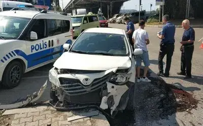 Samsun’da kavşakta kaza: 2 yaralı
