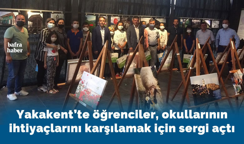 Yakakent'te öğrenciler, okullarının ihtiyaçlarınıkarşılamak için sergi açtı