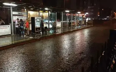 Samsun’da sağanak yağış
