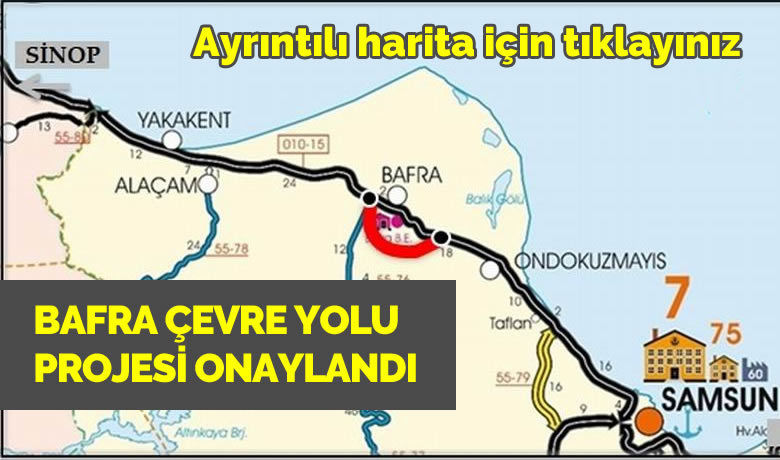 Bafra Çevre Yolu Projesi onaylandı