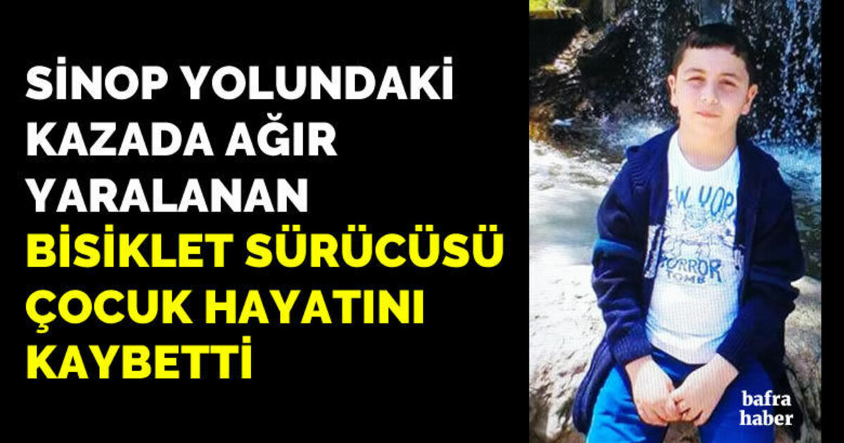 Bafra'daki Kazada ağır yaralanan bisiklet sürücüsü hayatını kaybetti