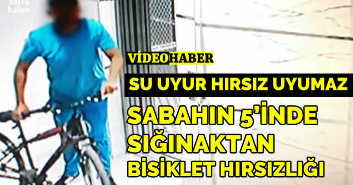 Sabahın 5’inde Sığınaktan Bisiklet Hırsızlığı