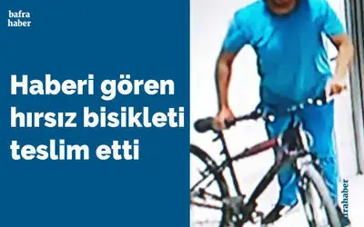 Haberi Gören Hırsız Bisikleti Teslim Etti 
