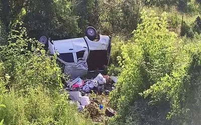 Samsun’da pikap şarampole yuvarlandı: 6 yaralı
