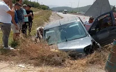 Samsun’da hafif ticari araç su kanalına girdi: 6 yaralı
