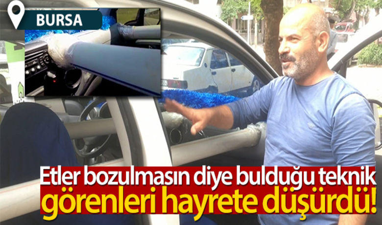 Etler bozulmasın diye bulduğuteknik görenleri hayrete düşürdü - Bursa`nın İnegöl ilçesinde yaşayan vatandaşın, Denizli'de kestiği kurbanın etlerini bozulmasın diye bulduğu teknik görenleri hayrete düşürdü. Salih Bilal Aslan BURSA (İHA) -