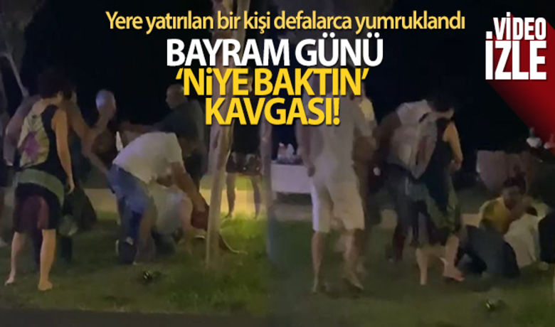 Antalya'da ‘niye baktın'kavgasında yumruklar konuştu - Antalya’da iki grup arasında çıkan ‘niye baktın’ kavgasında ortalık karıştı. Cep telefonu kamerasına yansıyan görüntülerde, bir kişi yerdeki başka bir kişiyi defalarca yumrukladı.