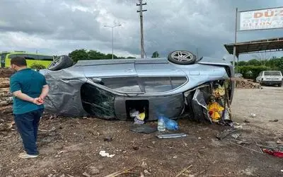 Samsun’da otomobil takla attı: 1 yaralı
