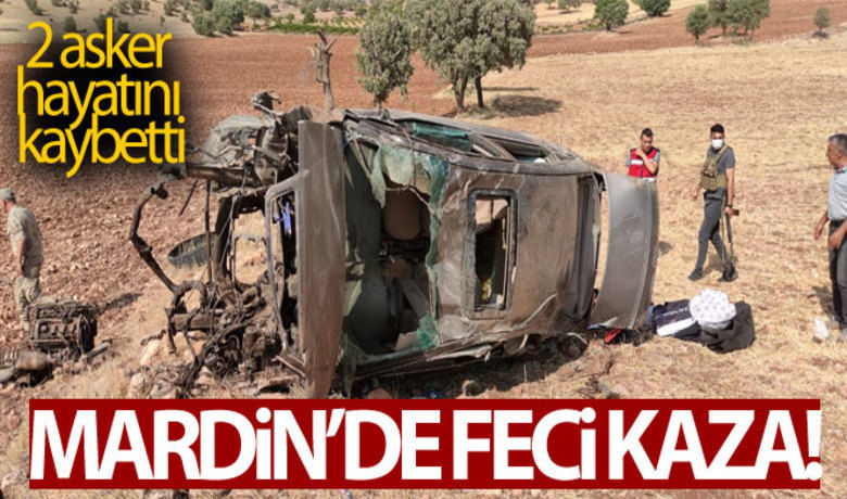 Mardin'de otomobil takla attı:2 asker hayatını kaybetti - Mardin'in Mazıdağı ilçesinde takla atan sivil otomobildeki 2 asker hayatını kaybetti.